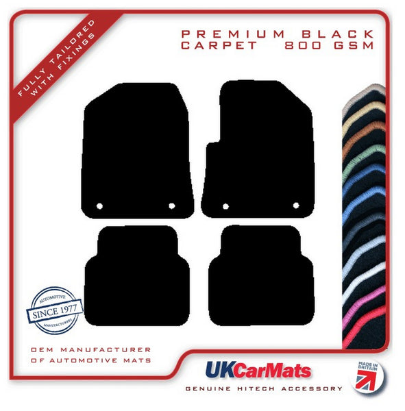 MG MG6 2010-2017 Black Premium Carpet Tailored Car Mats HITECH