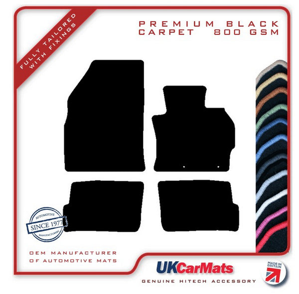 Mitsubishi Mirage 2013 onwards Black Premium Carpet Tailored Car Mats HITECH