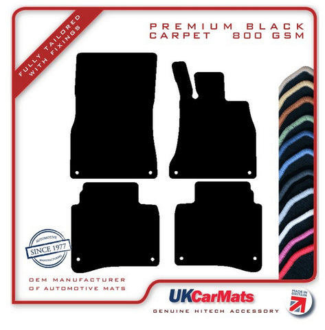 Mercedes S Class (W222) Saloon LWB 2013-2020 Black Premium Carpet Tailored Car Mats HITECH