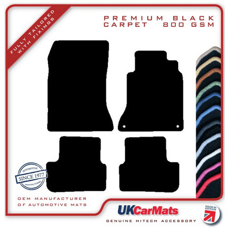 Mercedes CLA (C117) 2013-2019 Black Premium Carpet Tailored Car Mats HITECH