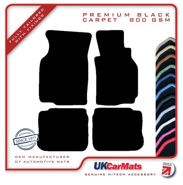 Mitsubishi Evo 4-5 1997-1999 Black Premium Carpet Tailored Car Mats HITECH