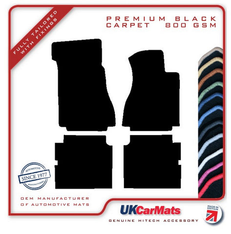 Mercedes E Class (W114 / W115) 1968-1976 Black Premium Carpet Tailored Car Mats HITECH