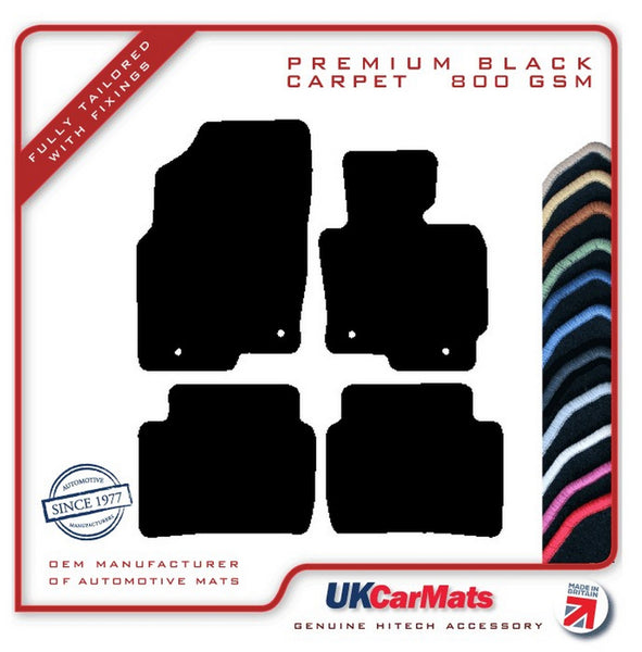 Mazda CX-5 2012-2017 Black Premium Carpet Tailored Car Mats HITECH
