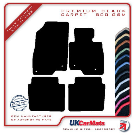 Mazda 6 Saloon 2013 onwards Black Premium Carpet Tailored Car Mats HITECH