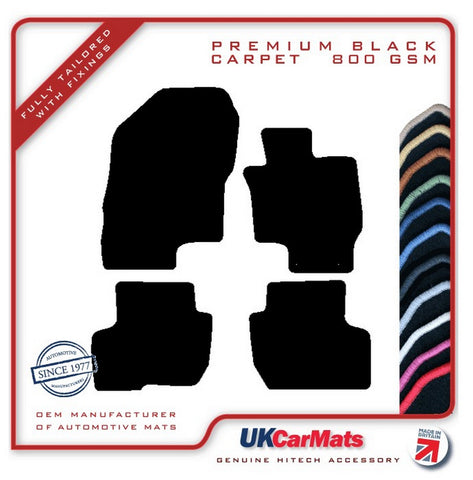 Mitsubishi Outlander Phev 2014 onwards Black Premium Carpet Tailored Car Mats HITECH
