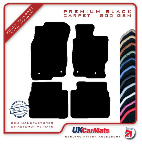 Mazda 6 2008-2012 Black Premium Carpet Tailored Car Mats HITECH