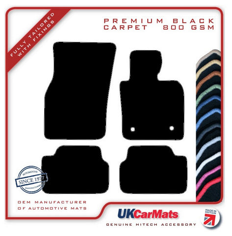 Mini Mk3 Hatchback 5dr F55 2014-2024 Black Premium Carpet Tailored Car Mats HITECH