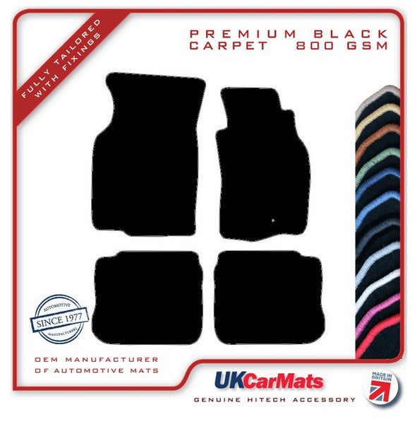 Mitsubishi Evo 6 1999-2001 Black Premium Carpet Tailored Car Mats HITECH