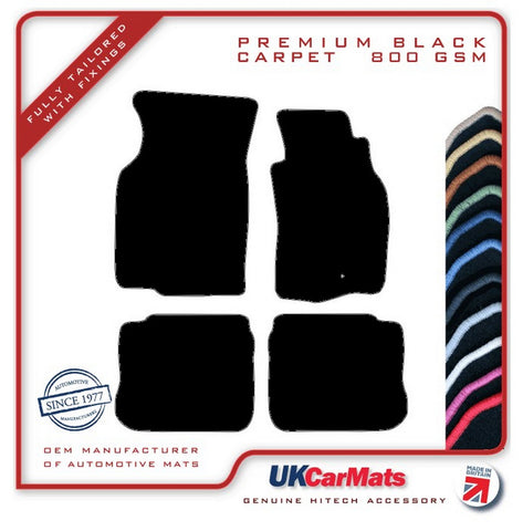 Mitsubishi Evo 6 1999-2001 Black Premium Carpet Tailored Car Mats HITECH