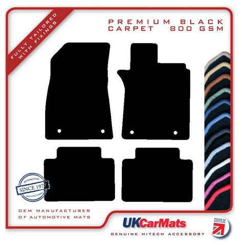 MG GS 2015 onwards Black Premium Carpet Tailored Car Mats HITECH