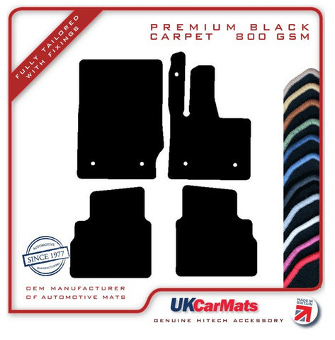 Mercedes G Class (W463) 2018 onwards Black Premium Carpet Tailored Car Mats HITECH