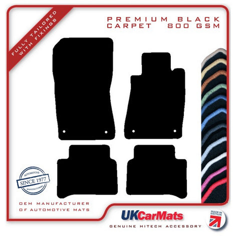 Mercedes E Class (W211) Sport 2002-2009 Black Premium Carpet Tailored Car Mats HITECH