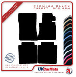 Mercedes S Class (W126) Saloon LWB 1982-1992 Black Premium Carpet Tailored Car Mats HITECH
