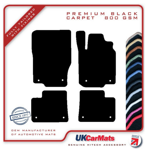 Mercedes GLE Class (W166) 2012-2019 Black Premium Carpet Tailored Car Mats HITECH