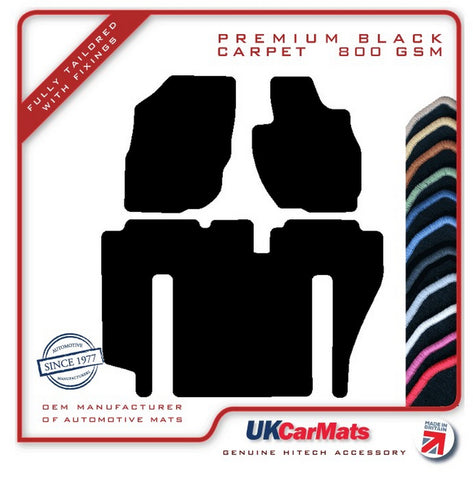 Mitsubishi RVR 1997-2002 Black Premium Carpet Tailored Car Mats HITECH