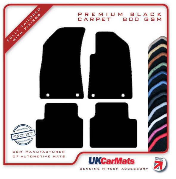 MG ZS EV Electric 2019 onwards Black Premium Carpet Tailored Car Mats HITECH