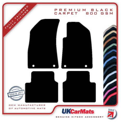 MG ZS EV Electric 2019 onwards Black Premium Carpet Tailored Car Mats HITECH