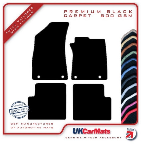 MG ZS Automatic 2017 onwards Black Premium Carpet Tailored Car Mats HITECH