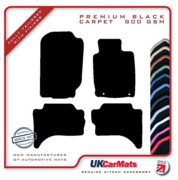 Mitsubishi L200 Double-Cab 2015 onwards Black Premium Carpet Tailored Car Mats HITECH