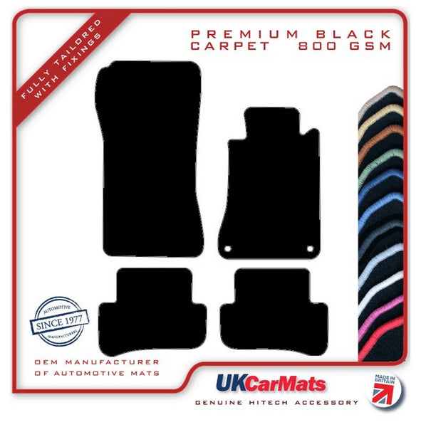 Mercedes C Class CL203 Sportcoupe 2000-2008 Black Premium Carpet Tailored Car Mats HITECH