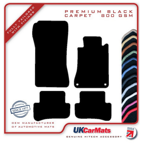 Mercedes C Class CL203 Sportcoupe 2000-2008 Black Premium Carpet Tailored Car Mats HITECH
