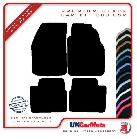 Nissan Primera 1994-1996 Black Premium Carpet Tailored Car Mats HITECH