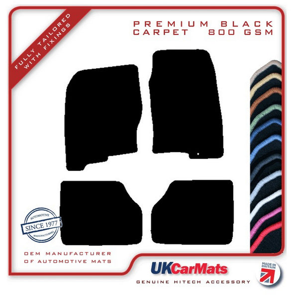 Nissan Navara 2005-2010 Black Premium Carpet Tailored Car Mats HITECH
