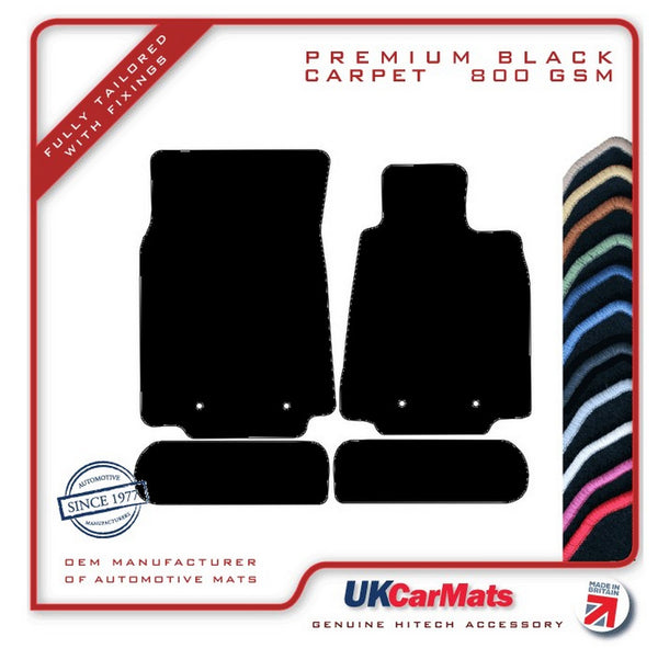 Nissan 370Z 2009 onwards Black Premium Carpet Tailored Car Mats HITECH