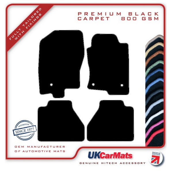 Nissan Navara 2010-2015 Black Premium Carpet Tailored Car Mats HITECH