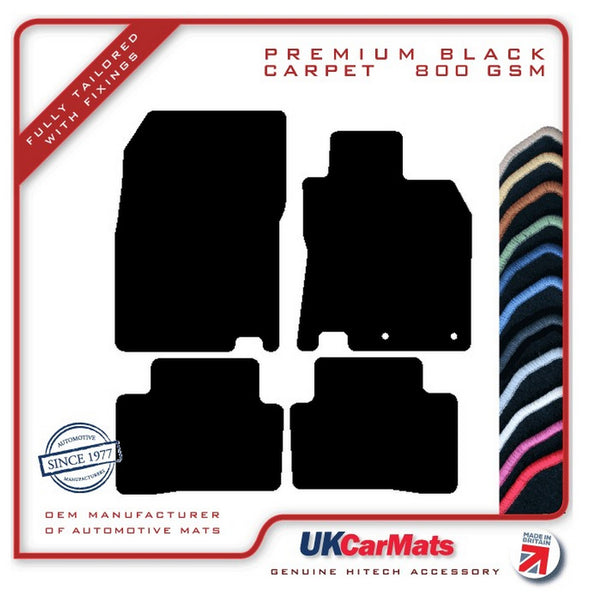 Nissan Qashqai 2013-2021 Black Premium Carpet Tailored Car Mats HITECH