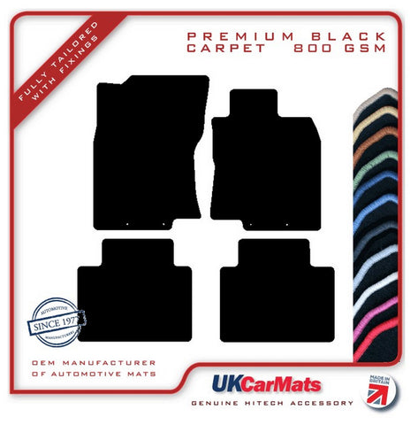 Nissan X-Trail 2014-2022 Black Premium Carpet Tailored Car Mats HITECH