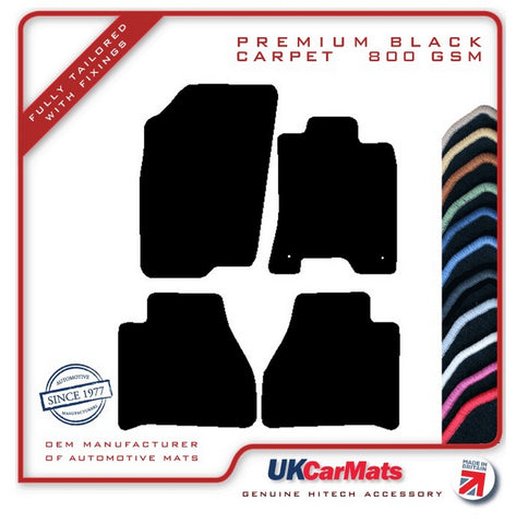 Nissan Navara NP300 2016 onwards Black Premium Carpet Tailored Car Mats HITECH