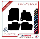 Nissan Leaf 2017 onwards Black Premium Carpet Tailored Car Mats HITECH