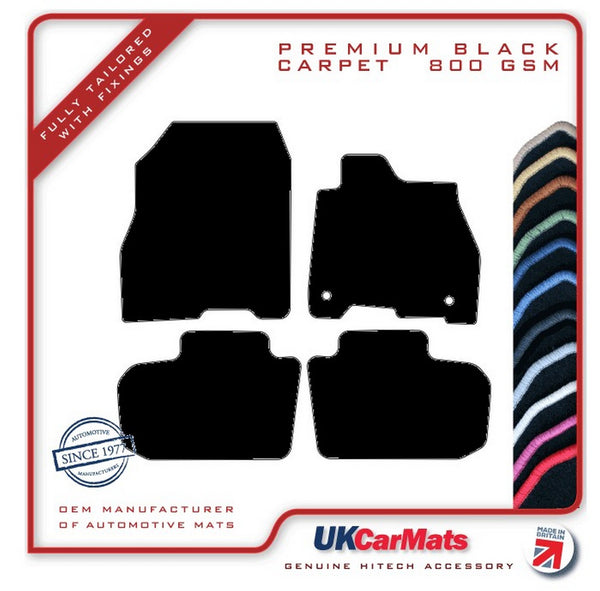 Nissan Leaf 2017 onwards Black Premium Carpet Tailored Car Mats HITECH