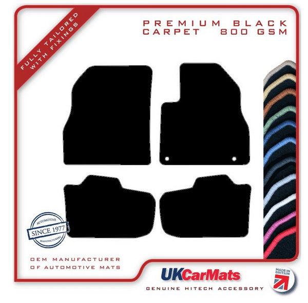 Nissan Leaf 2010-2013 Black Premium Carpet Tailored Car Mats HITECH