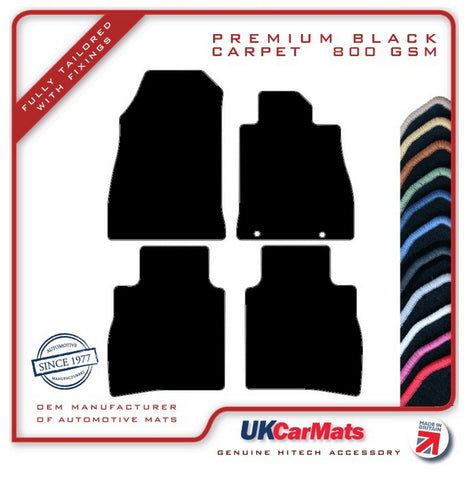 Nissan Pulsar 2014-2018 Black Premium Carpet Tailored Car Mats HITECH