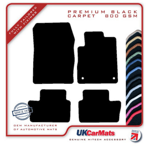 Nissan Juke 2019 onwards Black Premium Carpet Tailored Car Mats HITECH