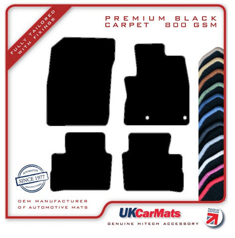 Nissan Qashqai 2021 onwards Black Premium Carpet Tailored Car Mats HITECH