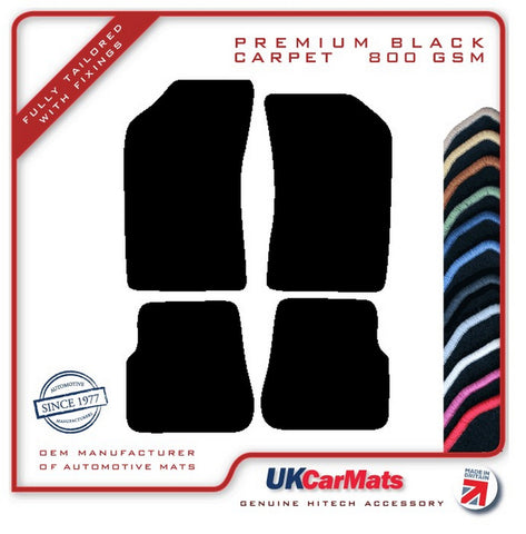 Peugeot 205 /309 1983-1995 Black Premium Carpet Tailored Car Mats HITECH