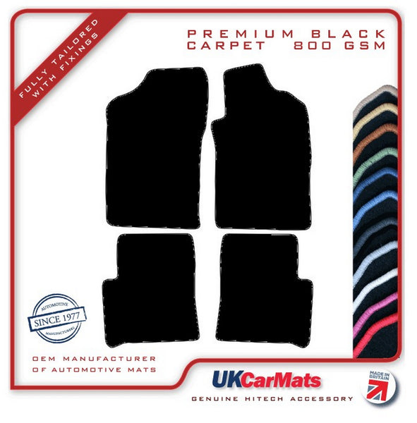 Peugeot 306 1993-2002 Black Premium Carpet Tailored Car Mats HITECH