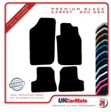 Peugeot 206 CC 2000-2006 Black Premium Carpet Tailored Car Mats HITECH