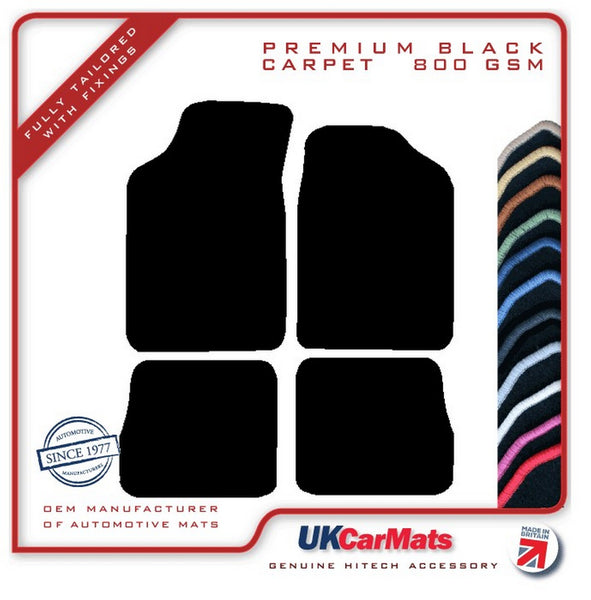 Peugeot 106 Rallye Series 2 1997-2003 Black Premium Carpet Tailored Car Mats HITECH