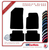 Peugeot 407 Coupe 2006-2010 Black Premium Carpet Tailored Car Mats HITECH