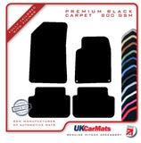 Peugeot 407 Coupe 2006-2010 Black Premium Carpet Tailored Car Mats HITECH