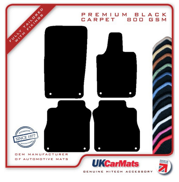 Porsche Panamera (970) LWB 2009-2016 Black Premium Carpet Tailored Car Mats HITECH