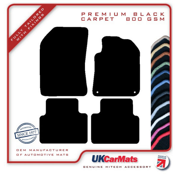 Peugeot 308SW Estate / Stationwagon 2013-2021 Black Premium Carpet Tailored Car Mats HITECH