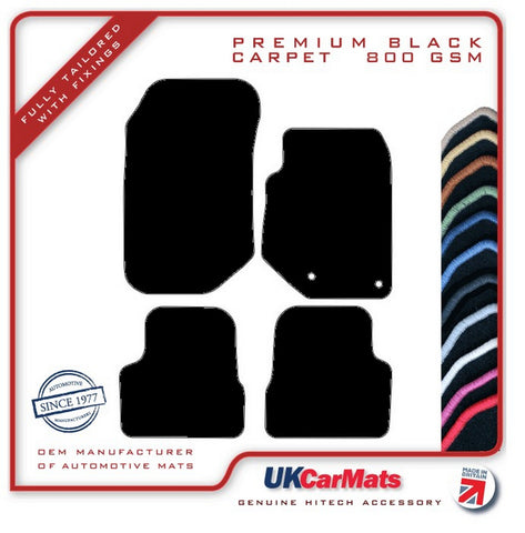Peugeot 2008 2019 onwards Black Premium Carpet Tailored Car Mats HITECH
