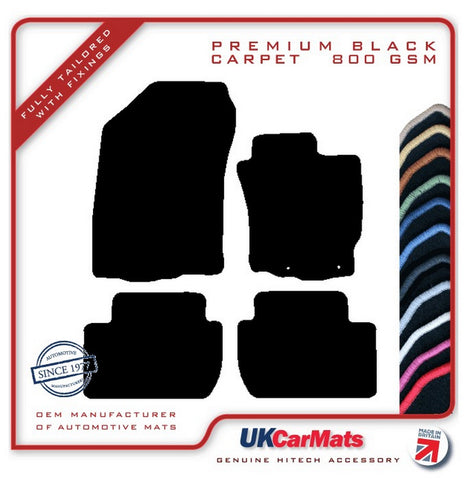 Peugeot 4007 2007-2012 Black Premium Carpet Tailored Car Mats HITECH