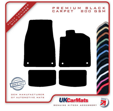 Porsche Taycan 2019 onwards Black Premium Carpet Tailored Car Mats HITECH