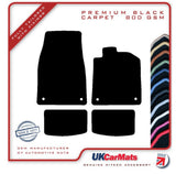 Porsche Taycan 2019 onwards Black Premium Carpet Tailored Car Mats HITECH